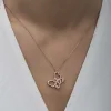 Supertrend Gümüş Rose Sonsuzluk Kelebek Kadın Kolye