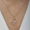 Supertrend Gümüş Rose Sonsuzluk Kelebek Kadın Kolye