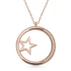 Supertrend Gümüş Rose Yıldız Detaylı Halka Kadın Kolye
