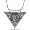 Supertrend Gümüş Üçgen İçi Açılabilen Tuğra Muskalık Kolye