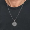 Supertrend Gümüş Viking Pusula Erkek Kolye