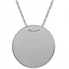 Supertrend Gümüş Yuvarlak Plaka Kolye
