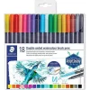 Supertrend Marsgraphic Duo Brush Pen Çift Taraflı Fırça Uçlu Marker Seti 18 Renk