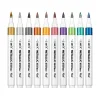Supertrend Supertrend Acrylic Duo Metallic Marker Çift Uçlu Yaldızlı Su Bazlı Akrilik Boyama Markörü Seti 10 RENK