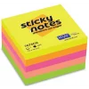 Supertrend Yapışkanlı Not Kağıdı Küp Blok 75x75 mm. 400 Yaprak NEON RENKLER