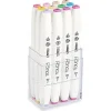 Touch Twin Brush Marker Fırça Uçlu Marker Seti 12 Renk PASTEL RENKLER