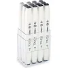 Touch Twin Brush Marker Fırça Uçlu Marker Seti 12 Renk SICAK GRİLER
