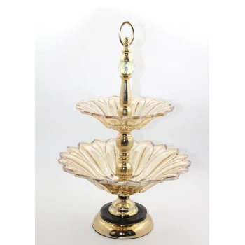 2 Katlı Cam Şekerlik TKN3177