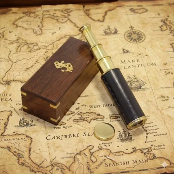 Ahşap Kutulu Pirinç Dürbün 2005B