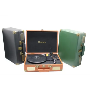 Çanta Tasarımlı Derili Pikap Plak Çalar TKN2101