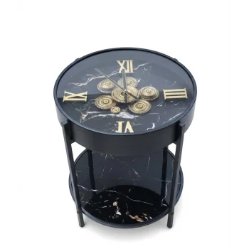 Metal Çarklı Sehpa Saat TKN4846