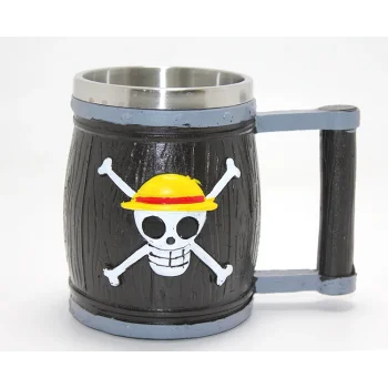 One Piece Temalı 3D Kabartmalı Çelik Kupa Bardak TKN4483