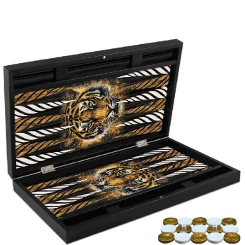 Özel  Trendy Kaplan Tasarımı Tavla