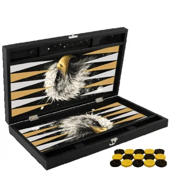 Özel Trendy Kartal Tasarımı Tavla