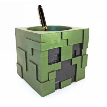 Polyester Minecraft Creeper Kalemlik 229