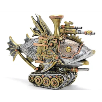 Steampunk Polyester Tasarım Balık Figürü TKN2453