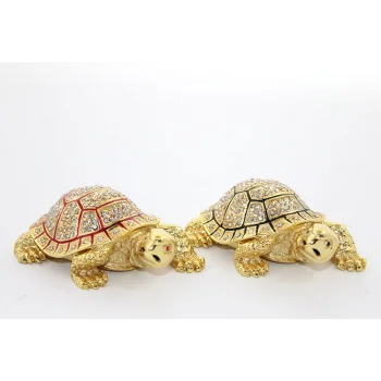 Swaroski Taşlı Kaplumbağa Figürü TKN1912