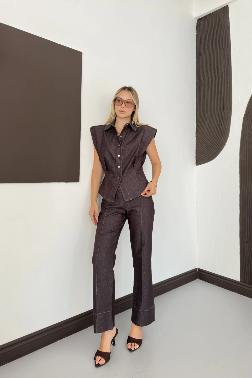 Vatkalı Denim Takım