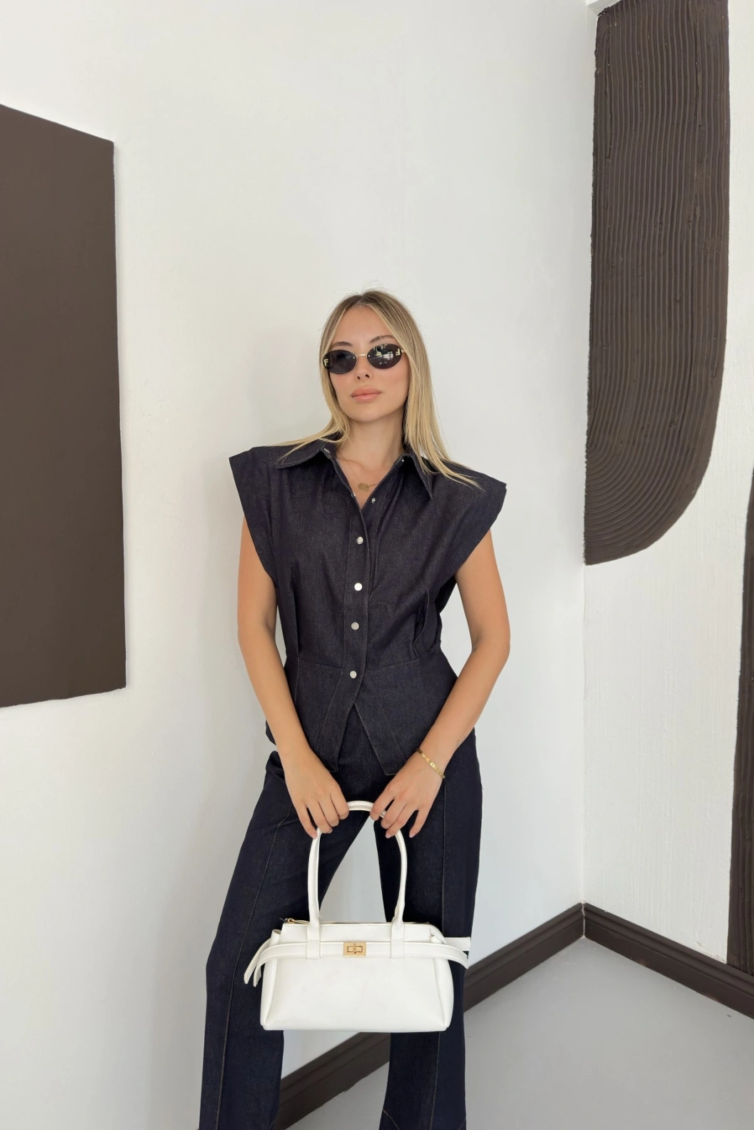 Vatkalı Denim Takım
