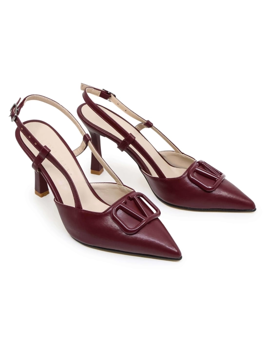 Liva V Detay Stiletto Bordo