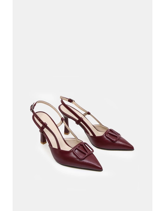 Liva V Detay Stiletto Bordo