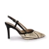 Eliza Siyah Multi Hasır Detaylı Topuklu Ayakkabı
