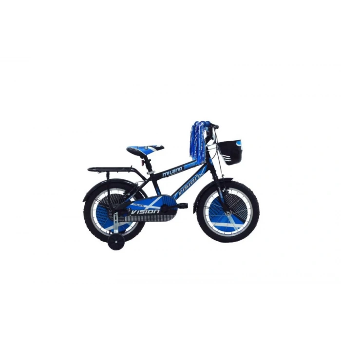 Belderia Vision Milano 16 Jant Vitessiz V-Fren Siyah-Mavi Çocuk Bisikleti