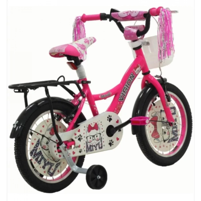 Belderia Vision Miyu 16 Jant Vitessiz V-Fren Pembe Çocuk Bisikleti