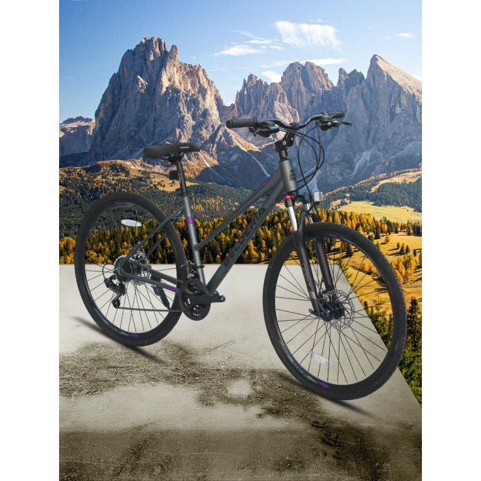 BELDERİA TREKKING 28-20 GRİ/MOR (BAYAN MODEL)