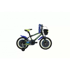 Belderia Vision Laser 16 Jant Vitessiz V-Fren Siyah-Yeşil Çocuk Bisikleti