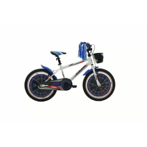 Belderia Vision Laser 20 Jant Vitessiz V-Fren Beyaz-Mavi Çocuk Bisikleti