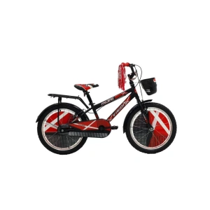 Belderia Vision Milano 20 Jant Vitessiz V-Fren Siyah-Kırmızı Çocuk Bisikleti