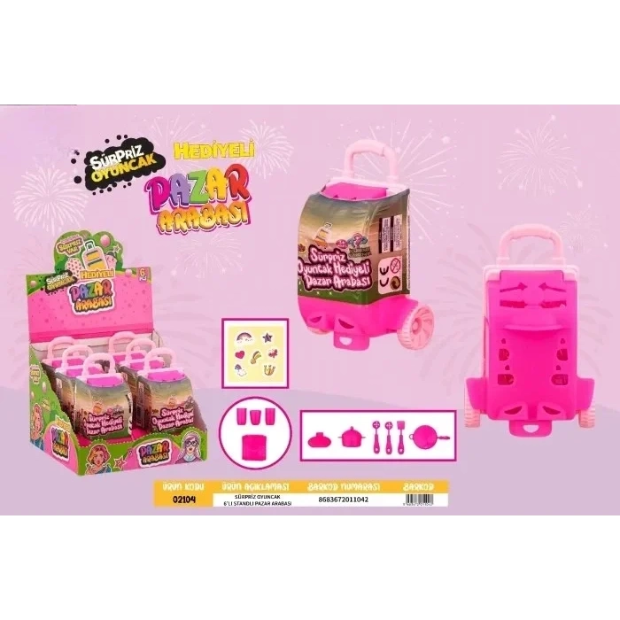 6LI STAND SUPRIZ HEDIYELI PAZAR ARABASI
