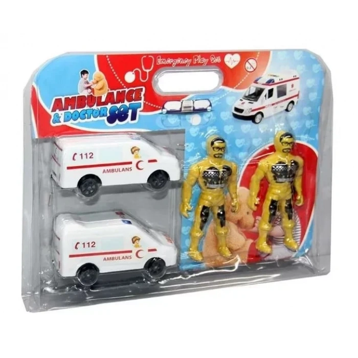 ASETAT ICINDE  ARABALI AMBULANS SET
