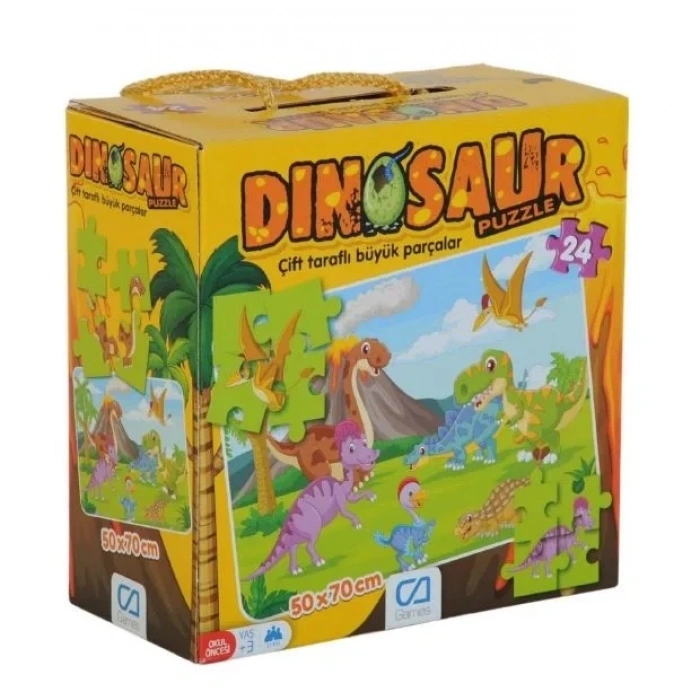 DINAZORLAR YER PUZZLE 24 PCS