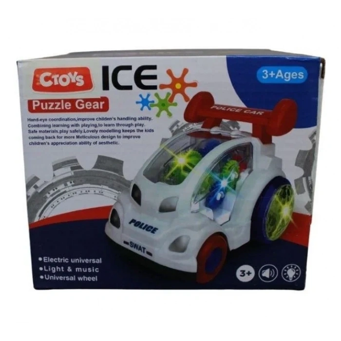 ISIKLI SESLI 360 DERECE DONEN POLIS ARABASI