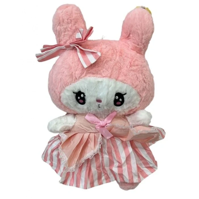 KROMI MELODI CIZGILI ELBISELI PELUS