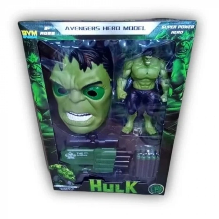 KUT.MASKE HULK DART ATICI SETI