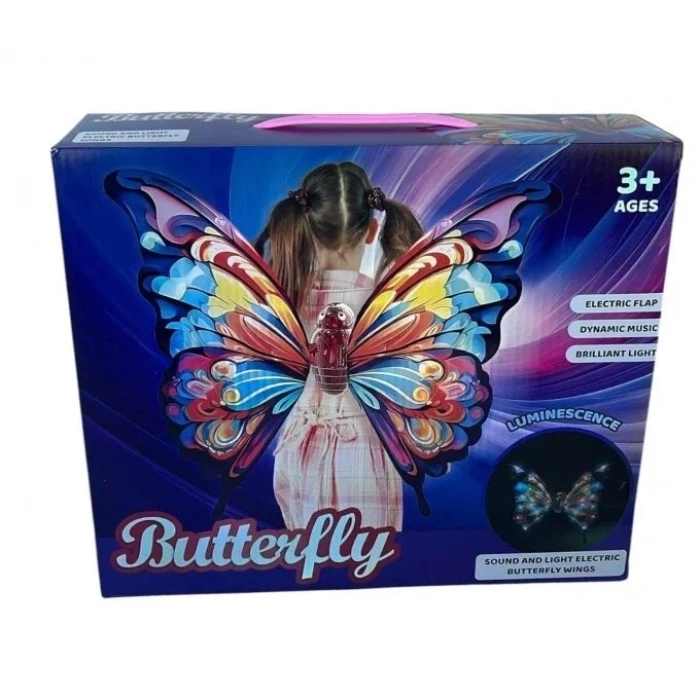 KUT.SIRTA TAKILAN PILLI ISIKLI KELEBEK