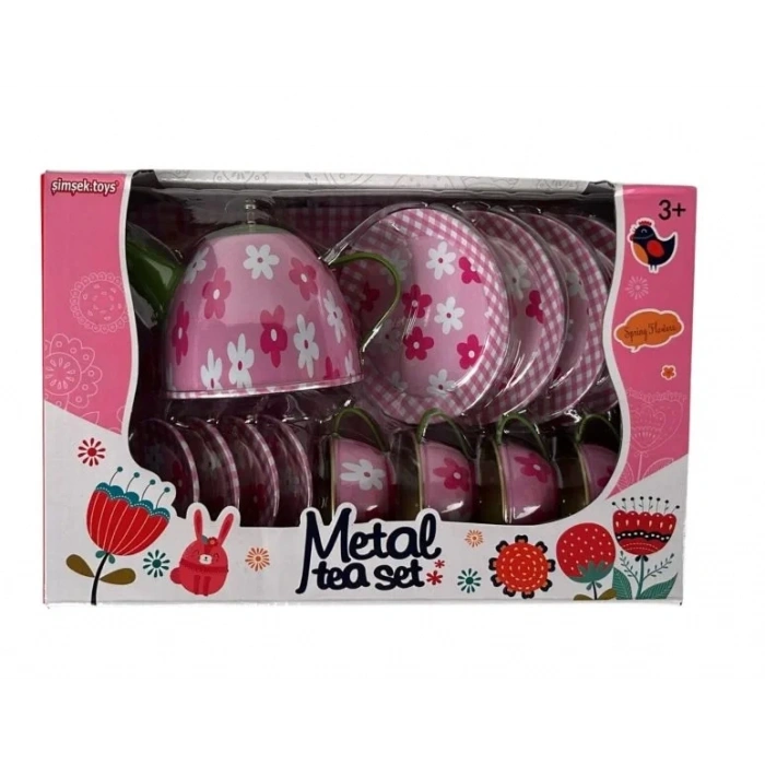 METAL CAY SETI CICEKLI DESEN