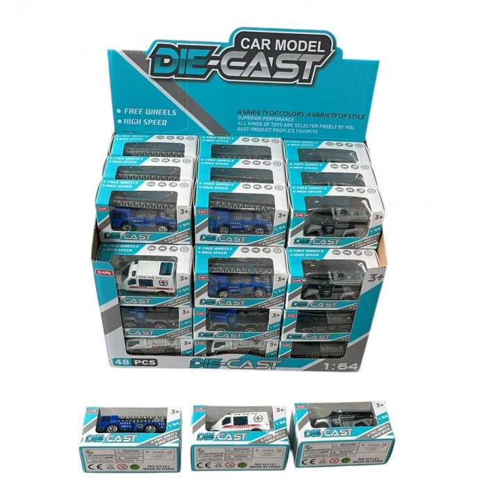 POLIS ARACLARI 48 LI STAND 1:64