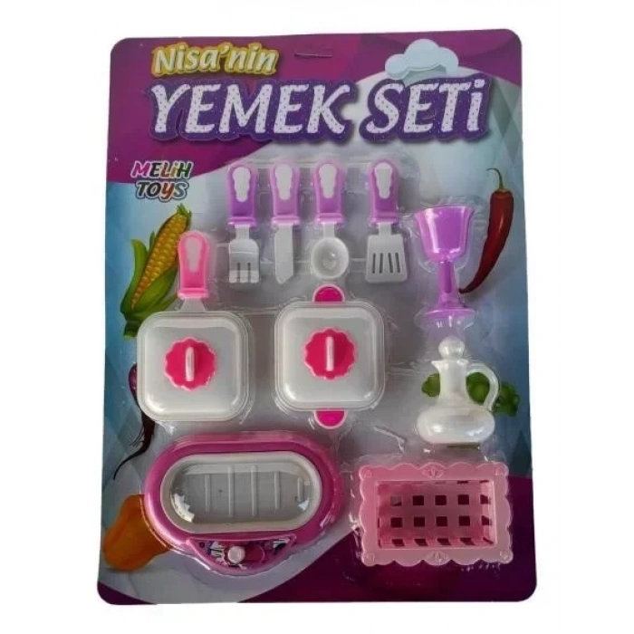 RENKLI NISANIN YEMEK SETI