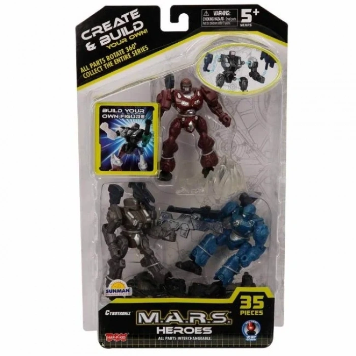 ROBOT FIGUR SET MARS HEROES 3 LU 35 PARCA