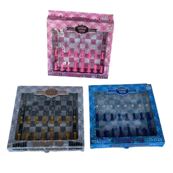 SATRANC GRI PEMBE MAVI