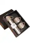 Stanlies Vacuum Flask Set Üç Bardaklı Kutulu Seti Krem/ Gümüş