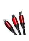 3 In 1 Usb Kablo Siyah