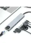 Usb-c Adaptörü Hub003 8i 1 Arada Tip C Girişi