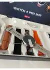 Watch 4 pro Suit 7 Kordonlu Yuvarlak Kasa Erkek Sesli Görüşme Bildirim Alma Nfc Akıllı Saat