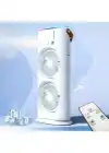 37cm Buharlı Çift Pervaneli Vantilatör Uzaktan Kumandalı Taşınabilir Type-c Kablolu Midi Fan Hr002