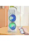 37cm Buharlı Çift Pervaneli Vantilatör Uzaktan Kumandalı Taşınabilir Type-c Kablolu Midi Fan Hr002